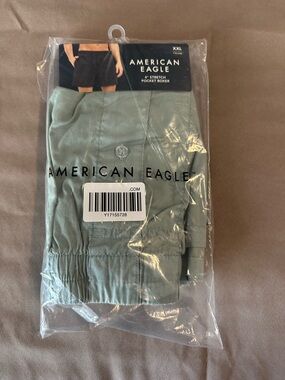 American Eagle Outfitters Men's 4" Stretch Pocket Boxer - Sage
